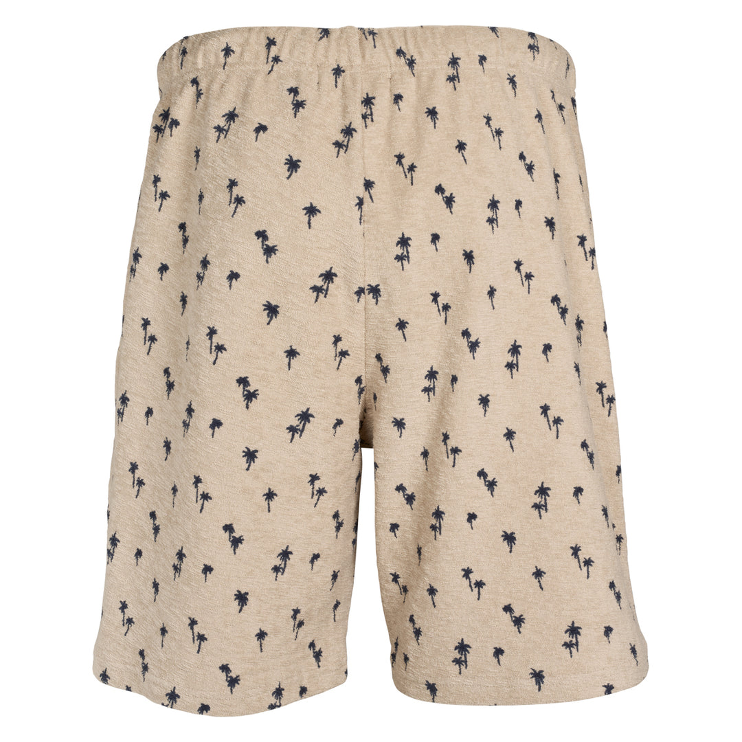 Men's palm shorts in organic terry, GOTS