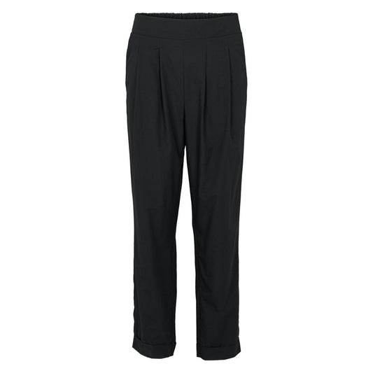 Poplin pleated pants, GOTS