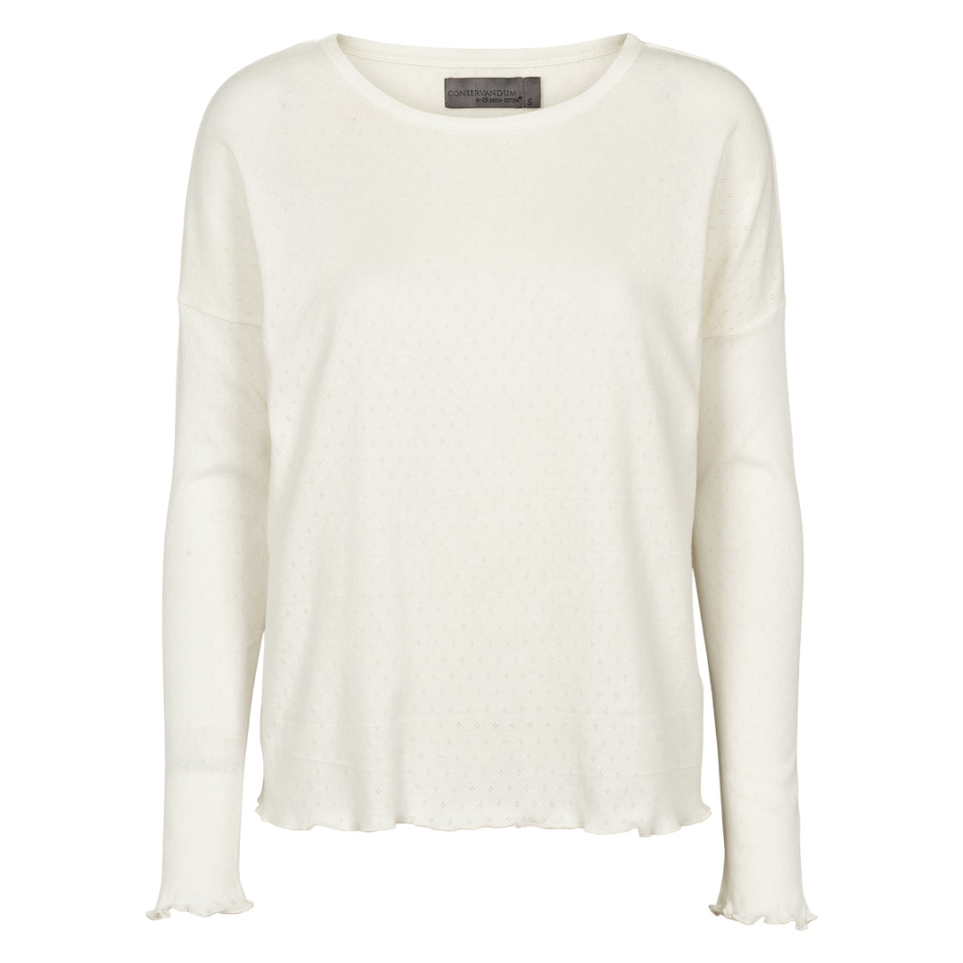Organic pointinelle longsleeve, GOTS