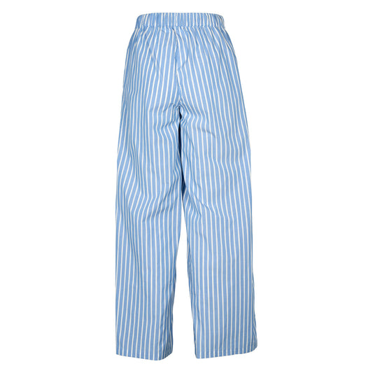 Organic stripe poplin pants, GOTS