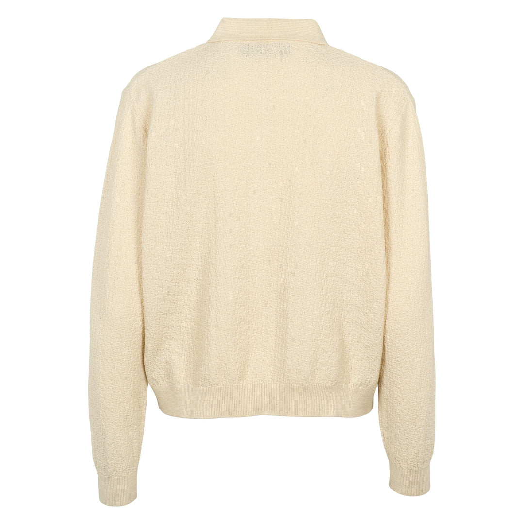 Organic cotton stripe knit sweater, GOTS