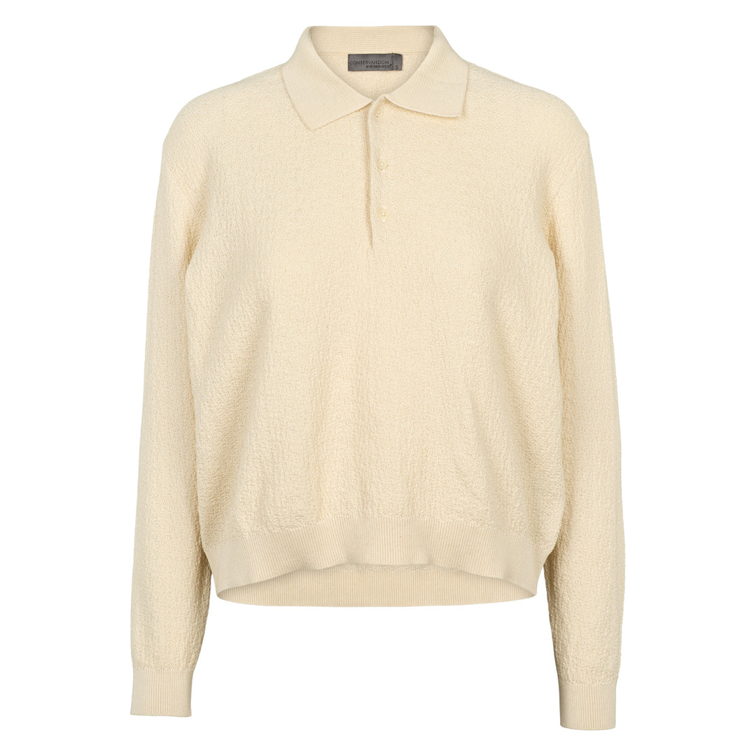 Organic cotton stripe knit sweater, GOTS