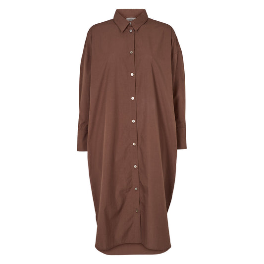 Poplin shirt dress, GOTS