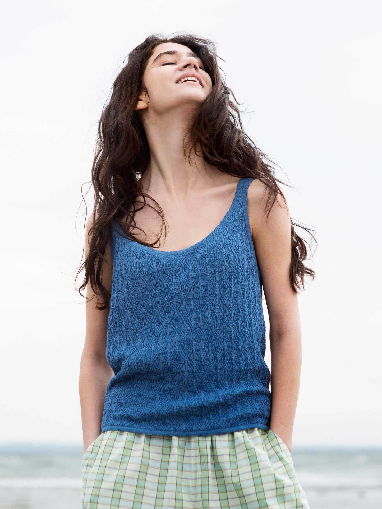Serendipity øko feather strik top, GOTS