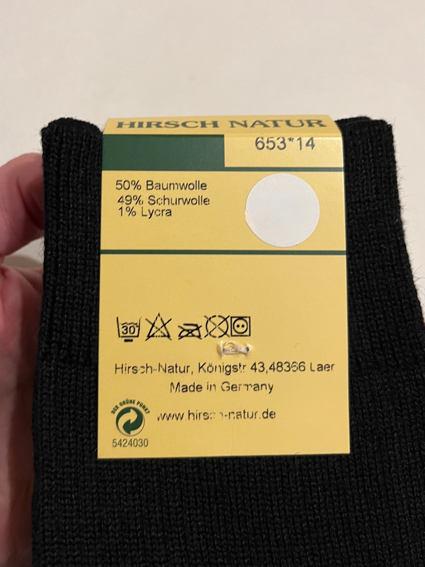 Øko uld/bomuldstrømper