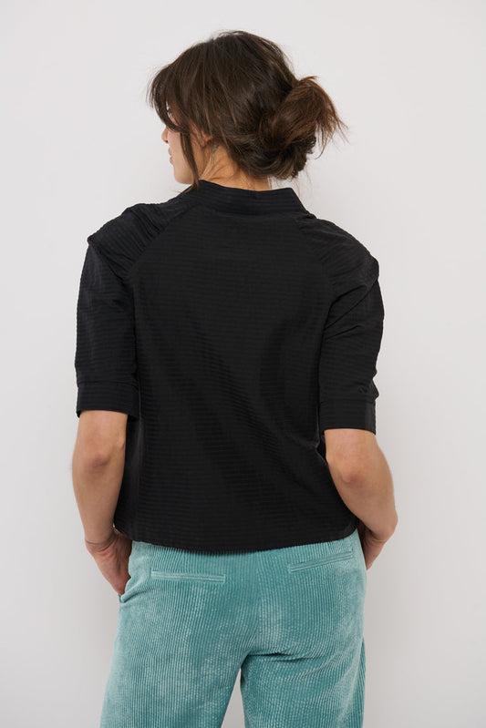 Frida Skjorte Black Stripes