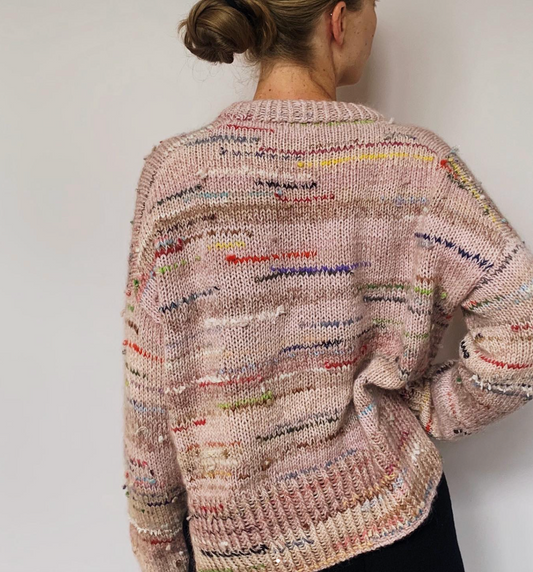 Lærke Bagger unika handknit soft pink sweater