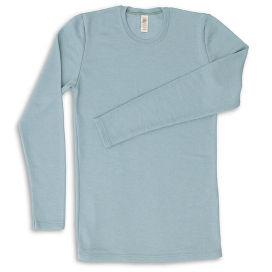 Men's long-sleeve merino/silk, GOTS