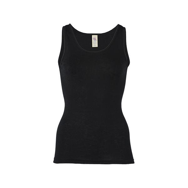 Tank top with bra merino/silk, GOTS