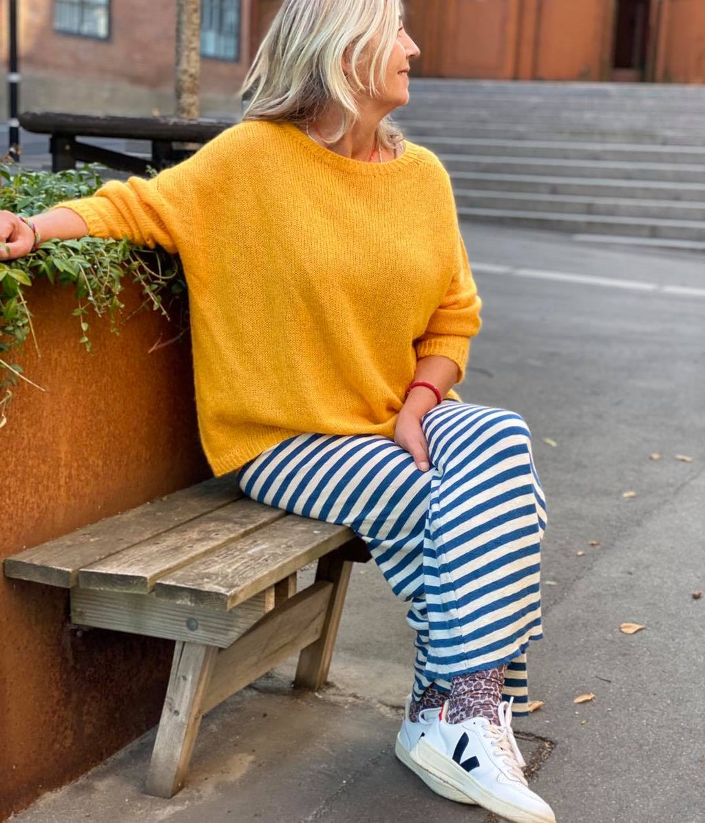 Pure merino long wide pants