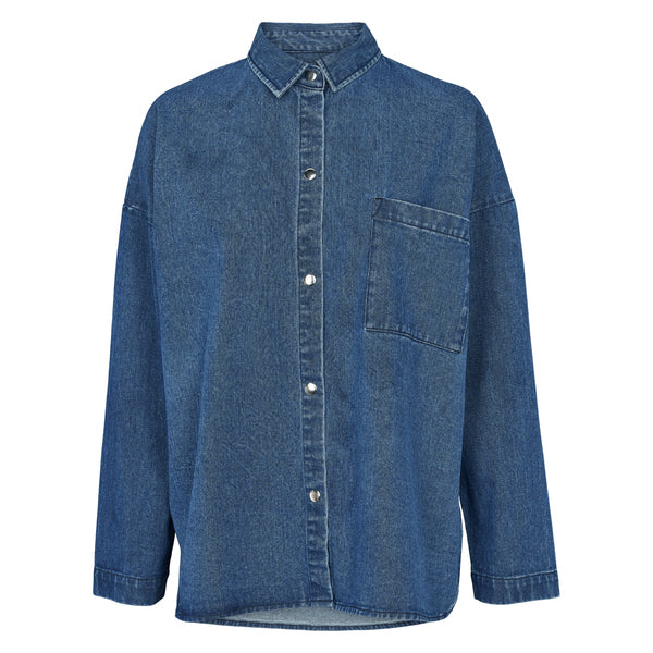 Organic denim shirt, GOTS