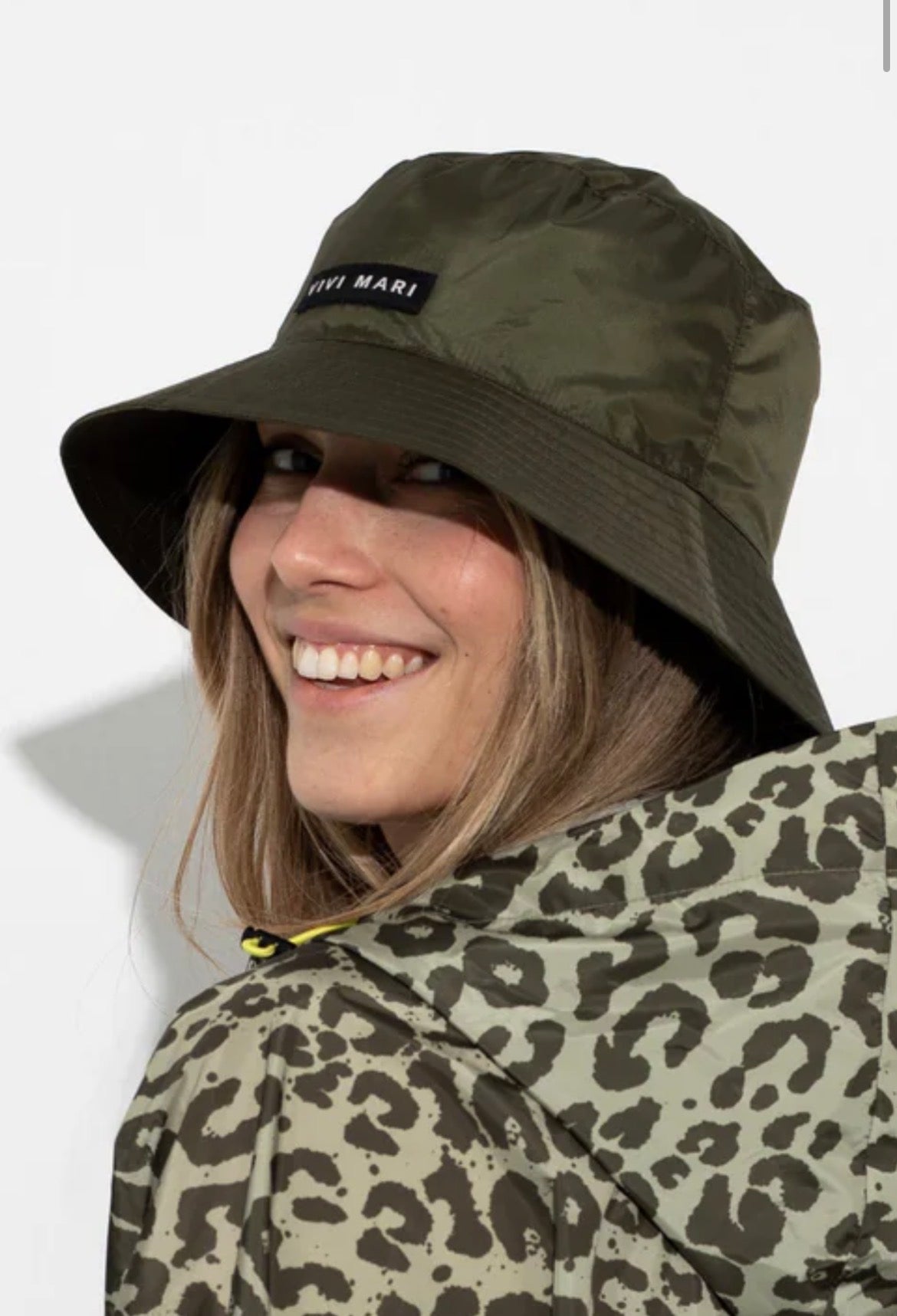 Recycled Rain Hat - solid olive