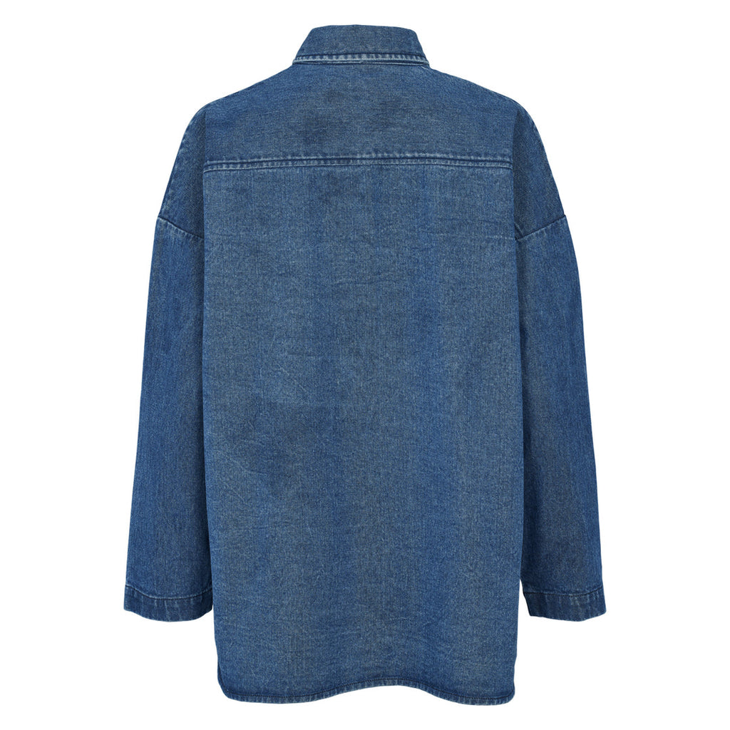 Organic denim shirt, GOTS