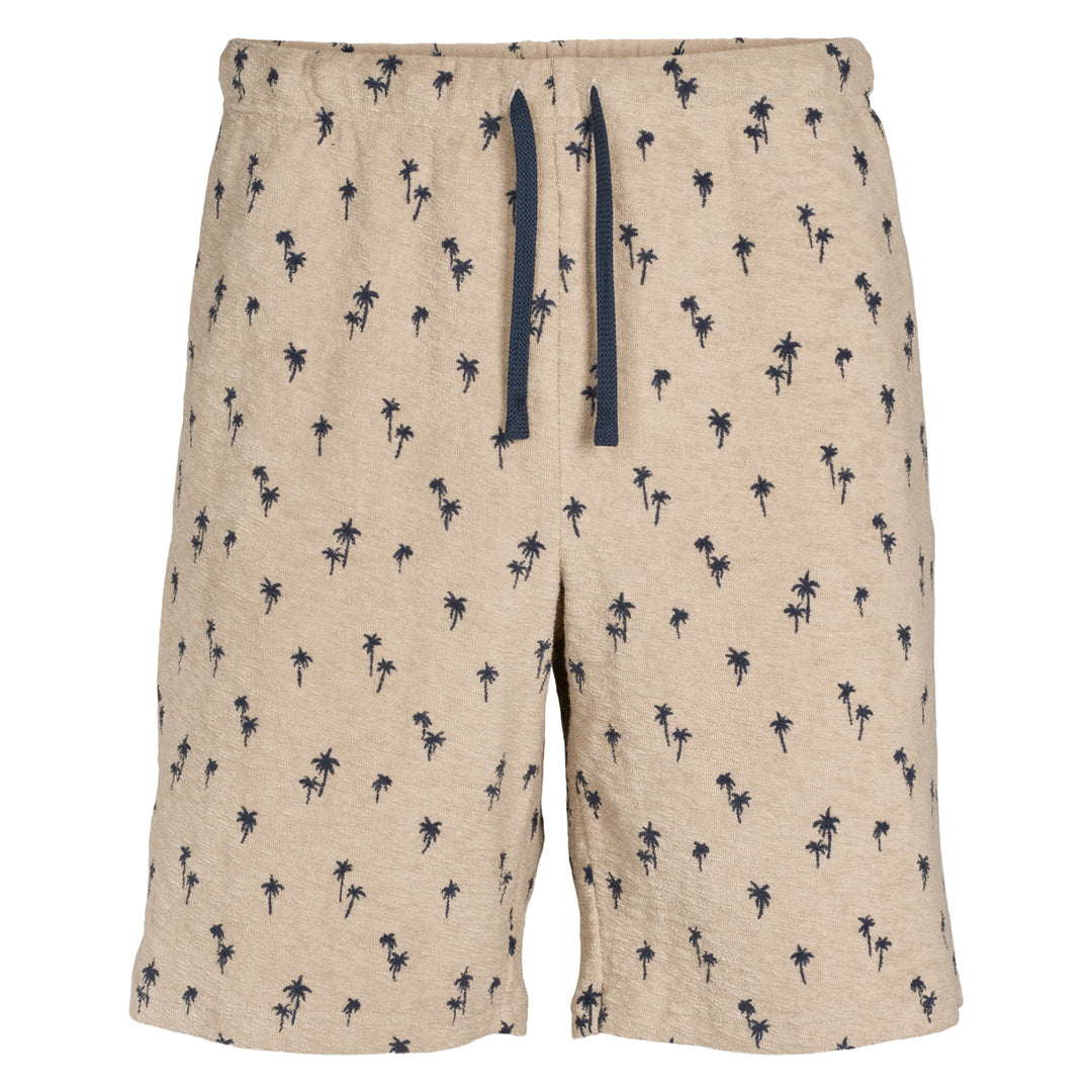 Men's palm shorts in organic terry, GOTS