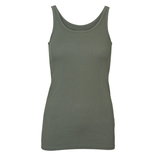 Calm rib tank top, GOTS