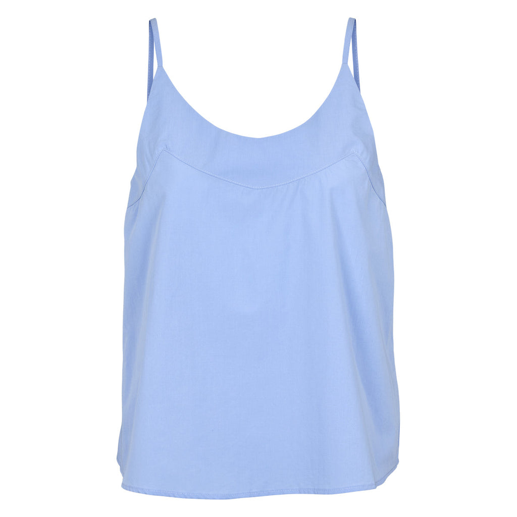 Poplin strop top, GOTS