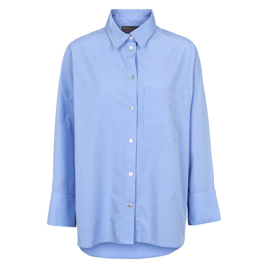 Organic cotton poplin shirt, GOTS