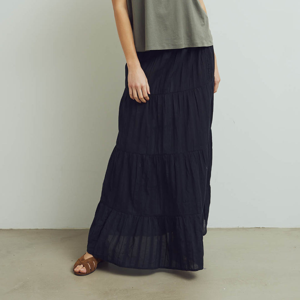 Dobby skirt, GOTS