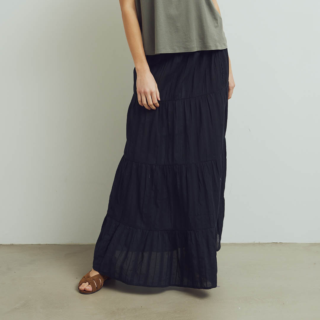 Dobby skirt, GOTS