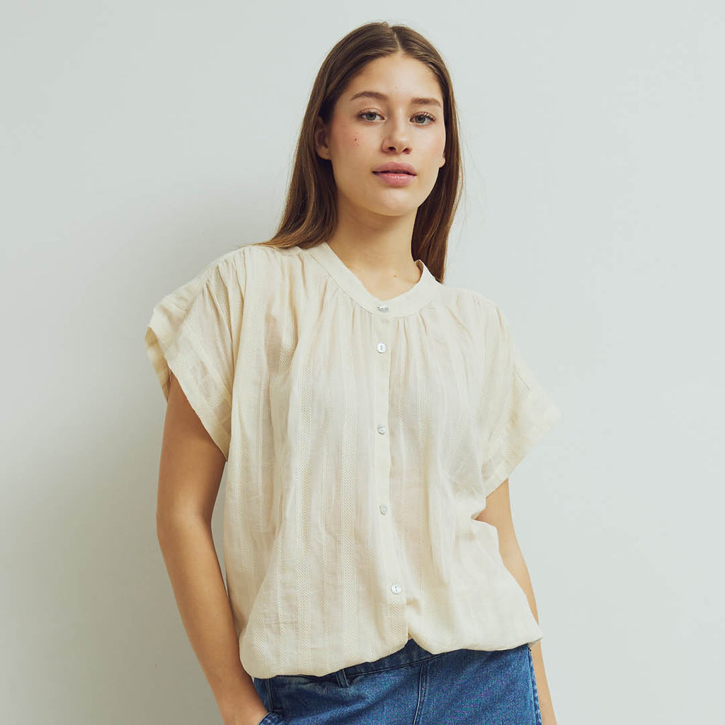 Woven Dobby top, GOTS
