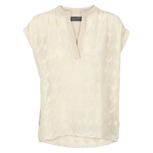 Organic woven flower top, GOTS