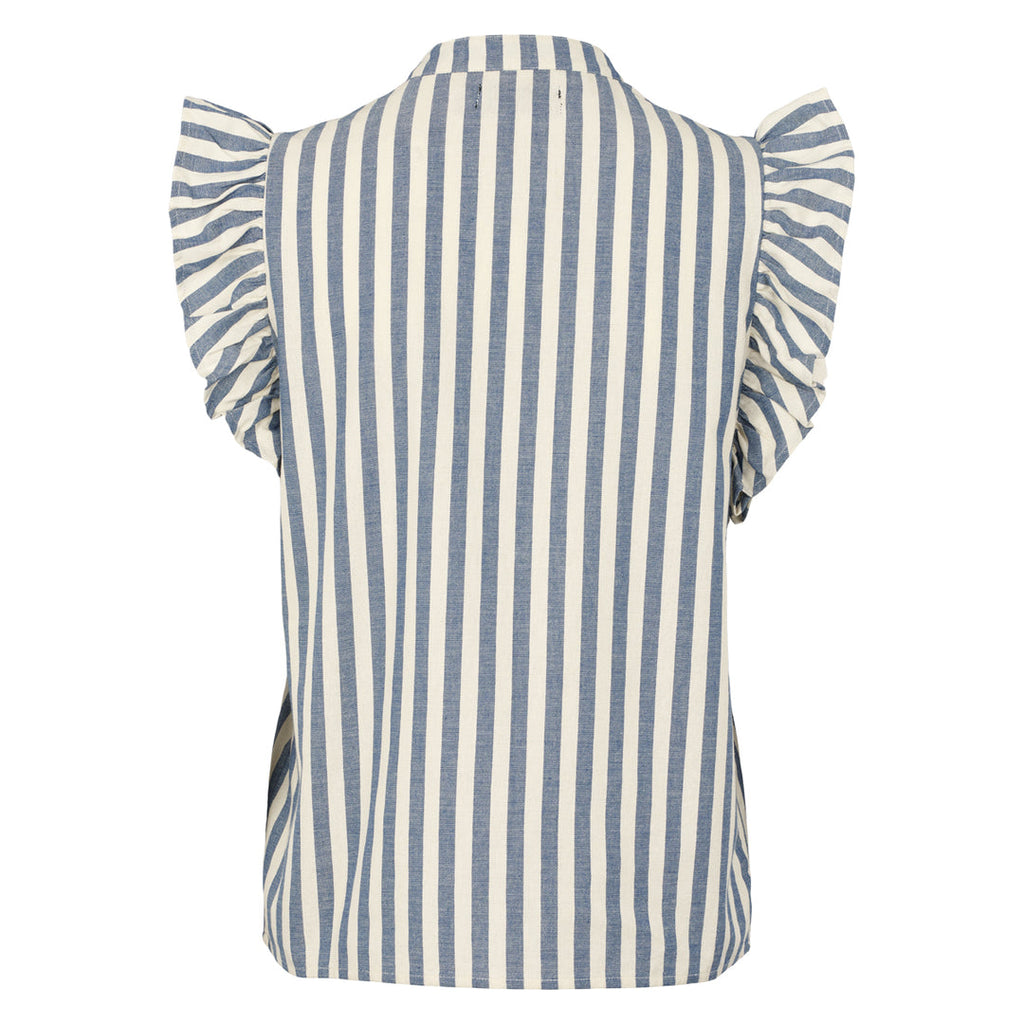 Stripe woven top, GOTS