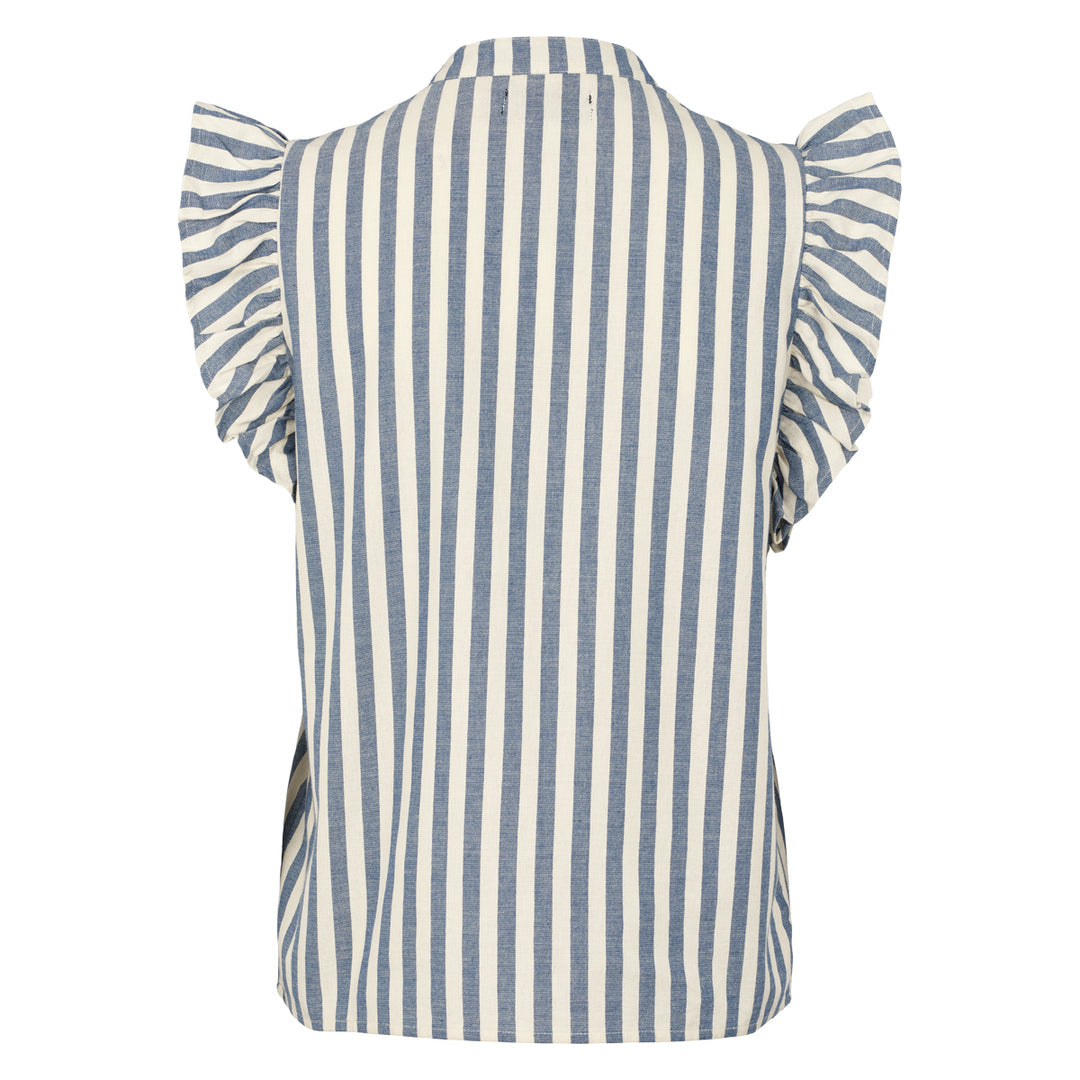 Stripe woven top, GOTS