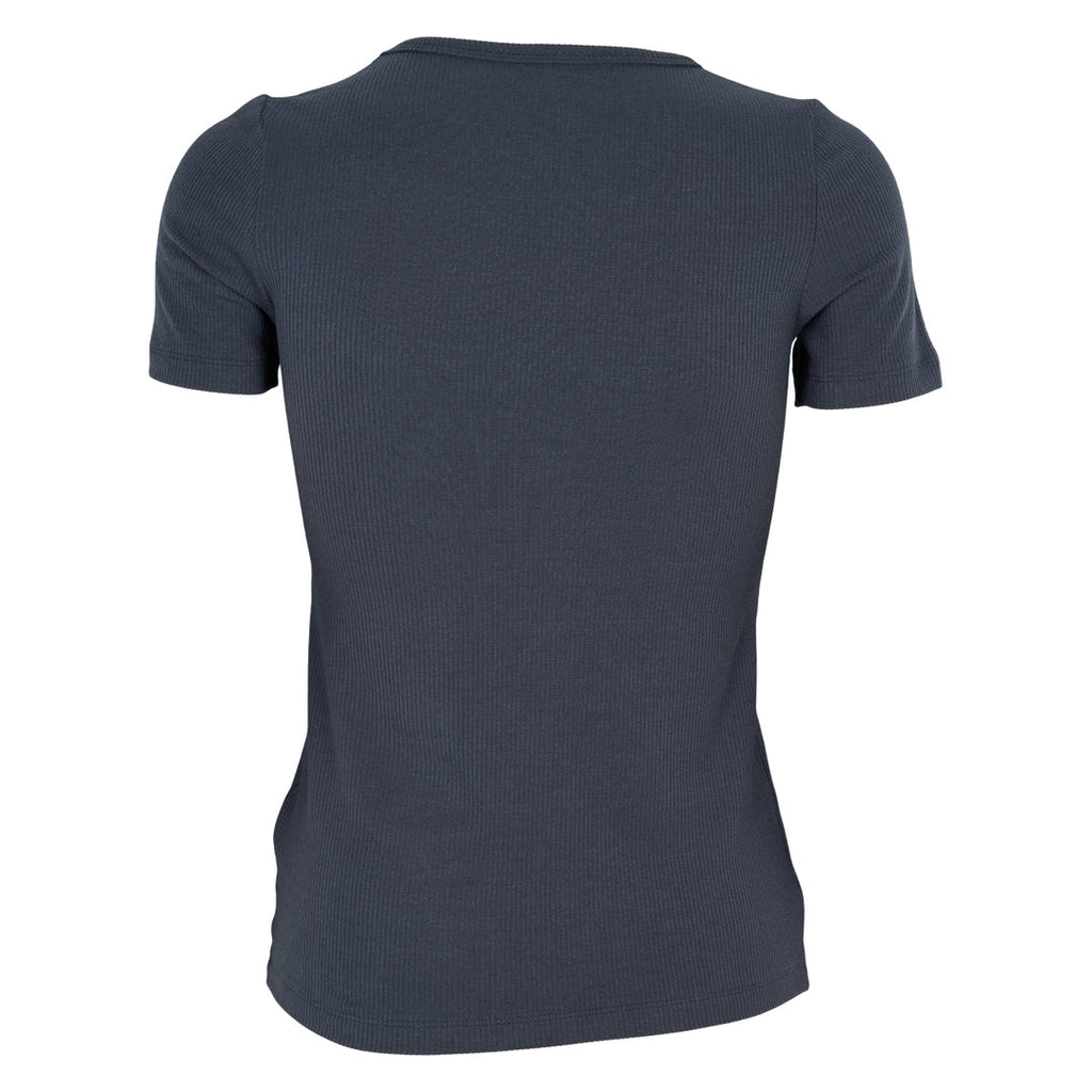 Tencel rib short-sleeve t-shirt