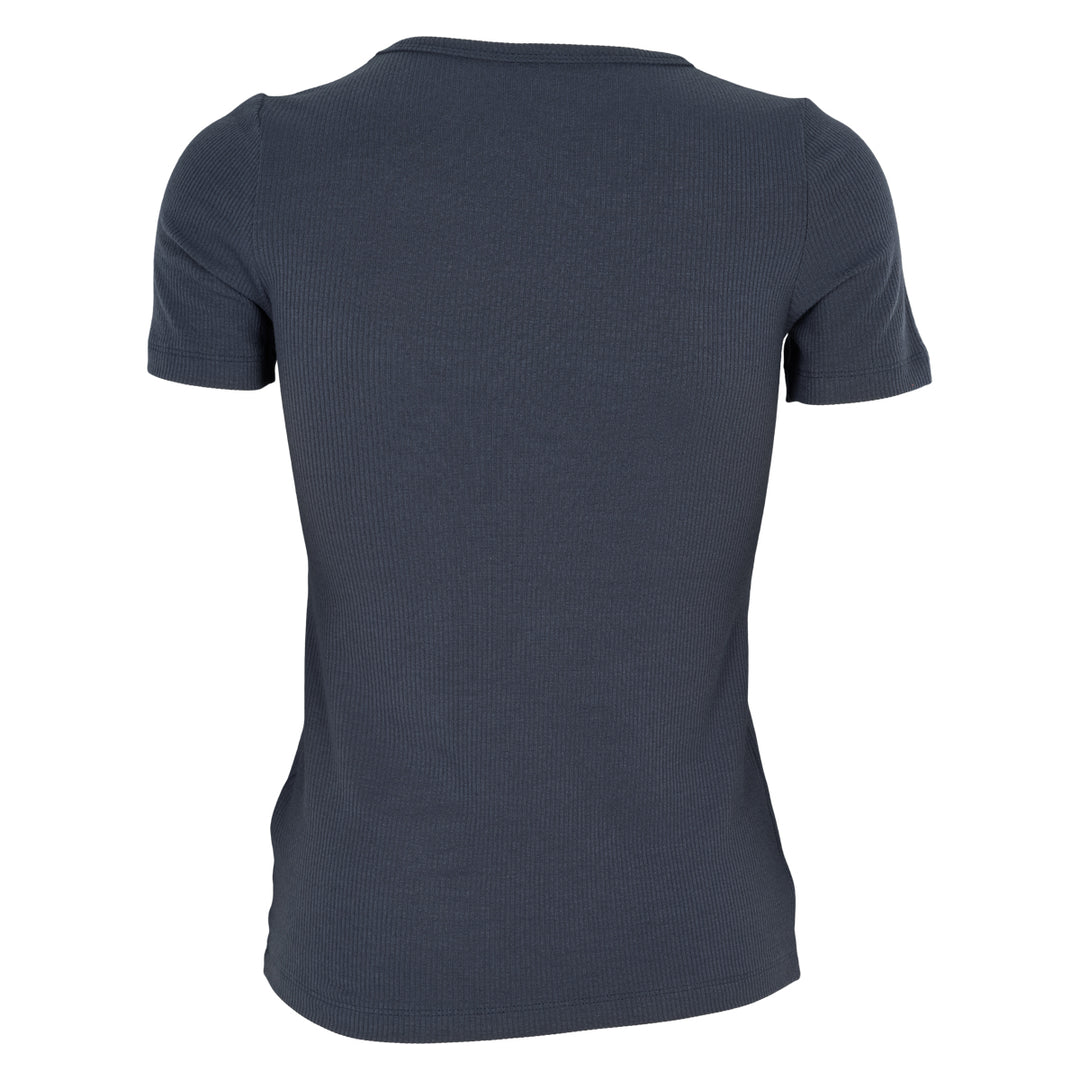 Tencel rib short-sleeve t-shirt