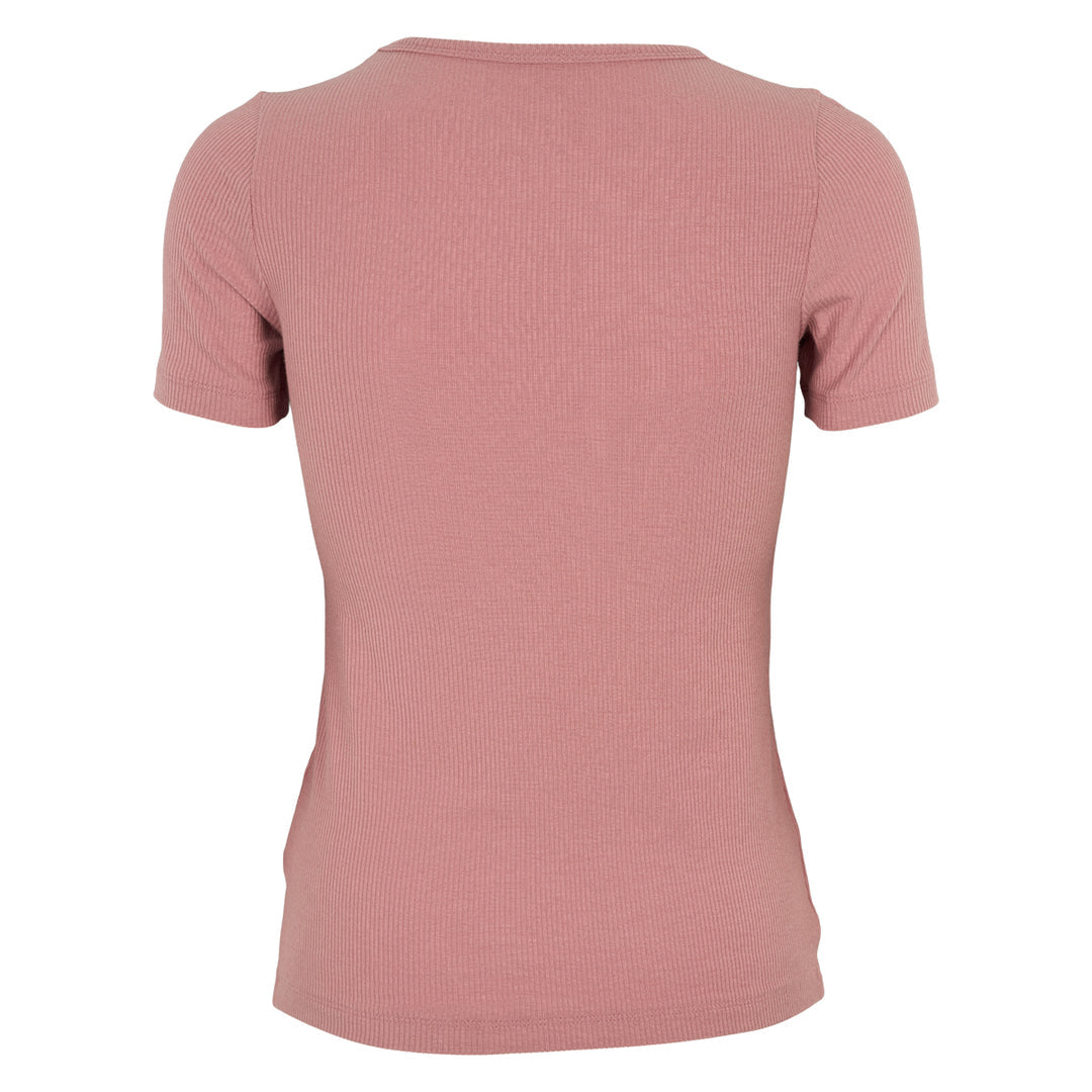 Tencel rib short-sleeve t-shirt