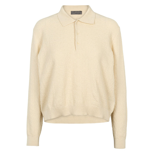 Organic cotton stripe knit sweater, GOTS