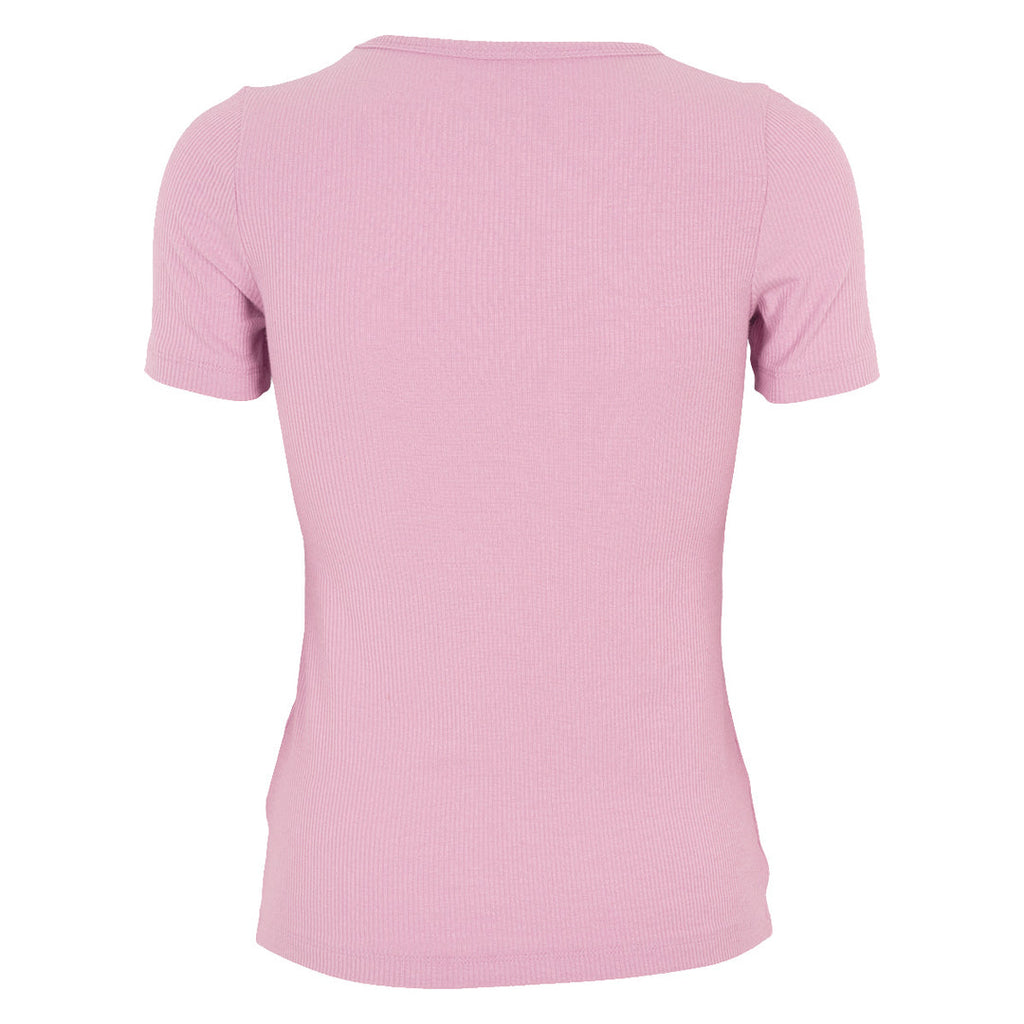 Tencel rib short-sleeve t-shirt