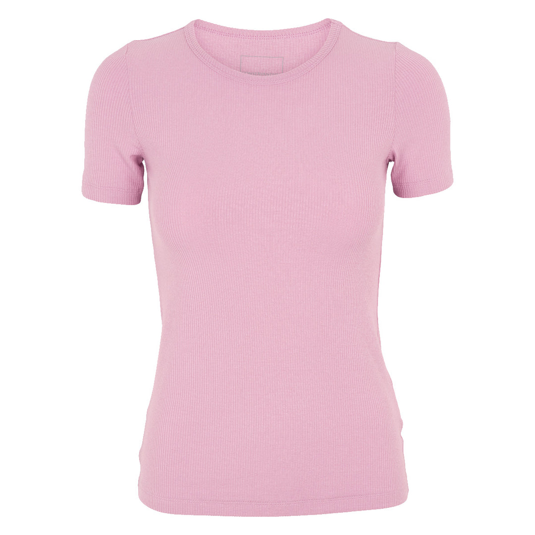 Tencel rib short-sleeve t-shirt