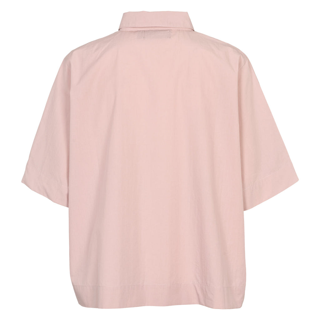 Poplin boxy short-sleeve shirt, GOTS
