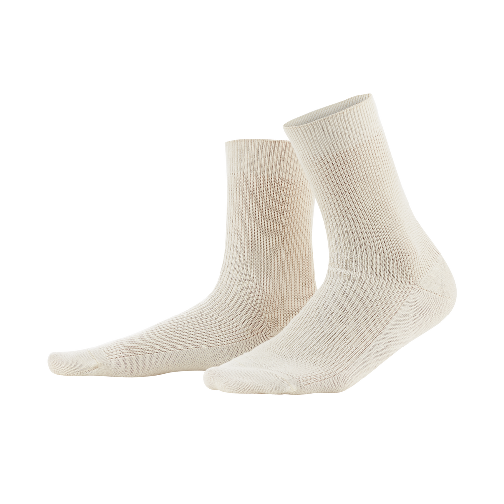 Wool/cotton socks, GOTS
