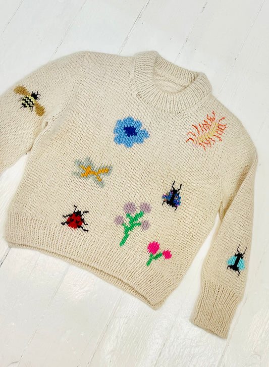 Sophie Rytter unika håndstrik sweater