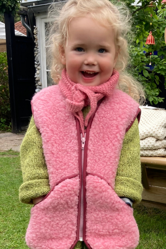 Kids' vest in merino wool