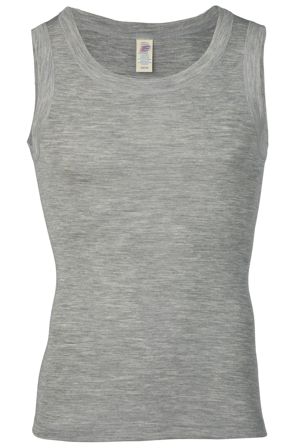 Men's merino/silk tank top, GOTS