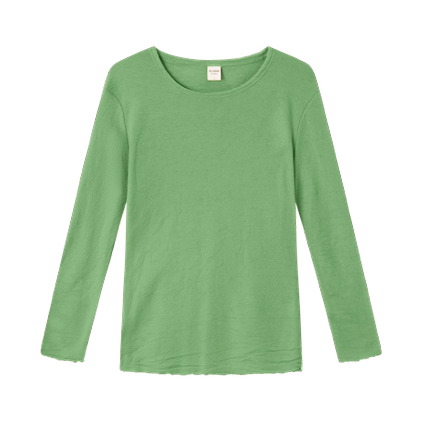 Pure merino round-neck long-sleeve