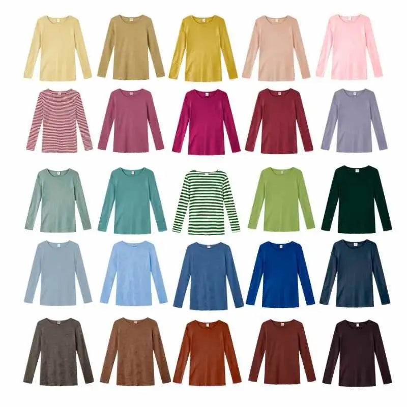 Pure merino boat-neck long-sleeve