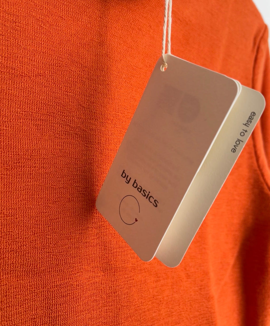 Pure merino roll-neck soft orange