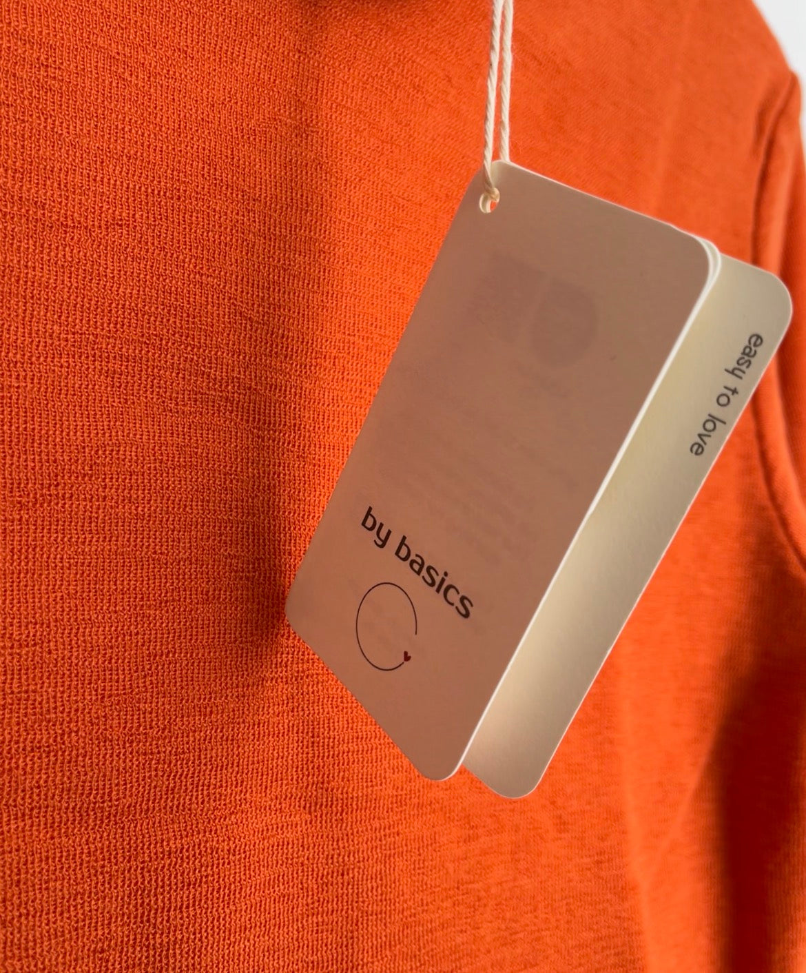 Pure merino roll-neck soft orange