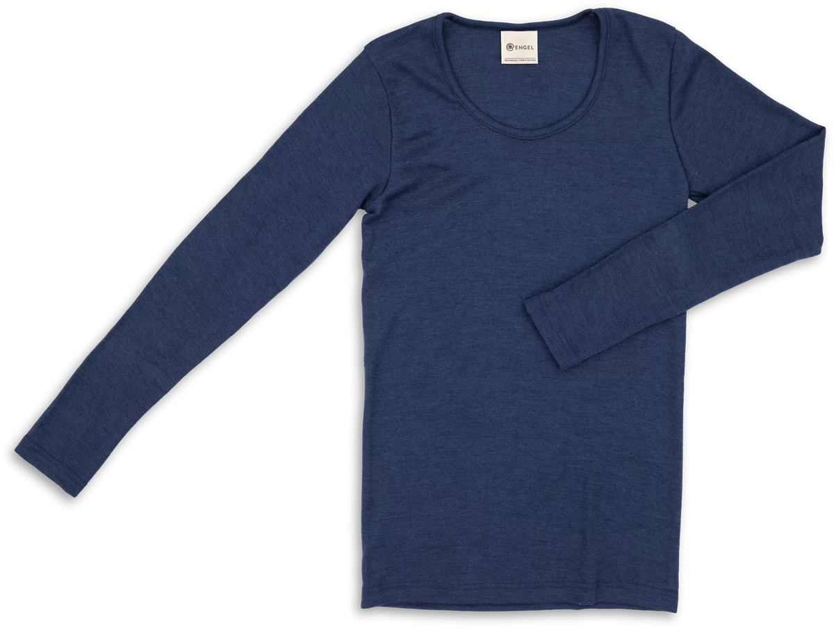Long-sleeve merino/silk, GOTS - se de fine farver