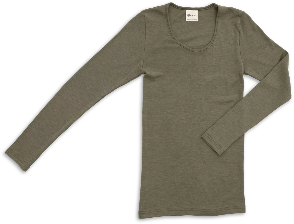 Long-sleeve merino/silk, GOTS - se de fine farver