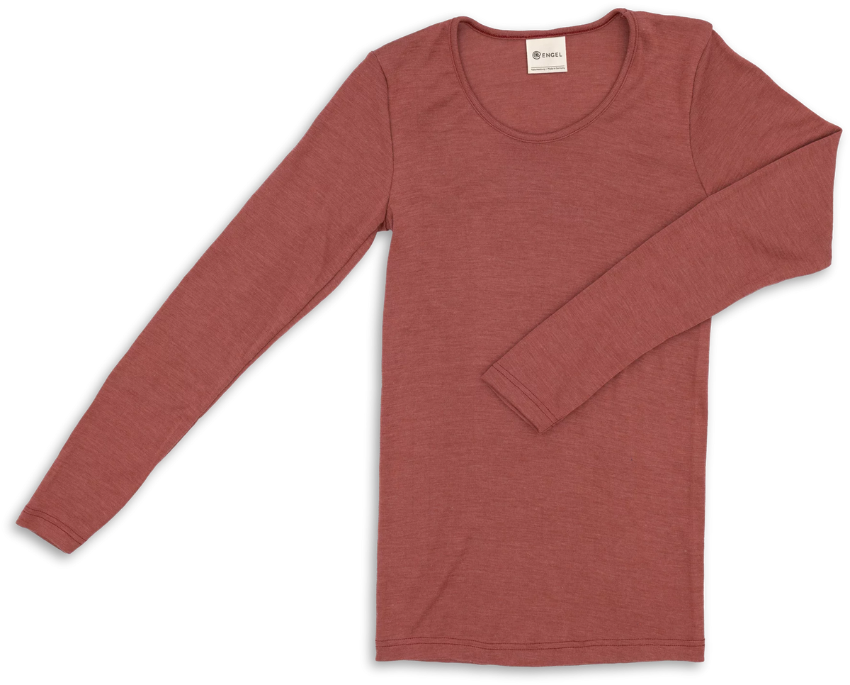 Long-sleeve merino/silk, GOTS - se de fine farver