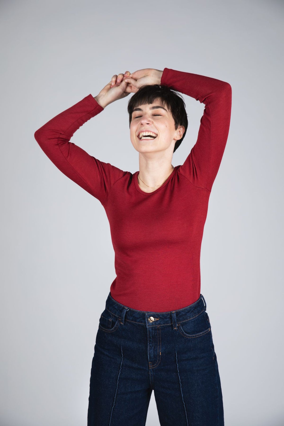 Long-sleeve merino/silk, GOTS - se de fine farver