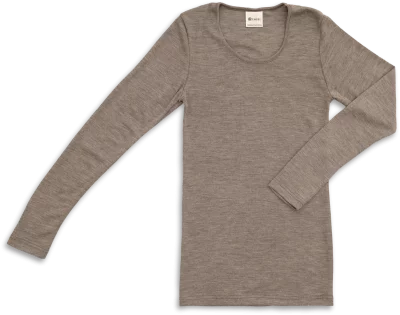 Long-sleeve merino/silk, GOTS - se de fine farver