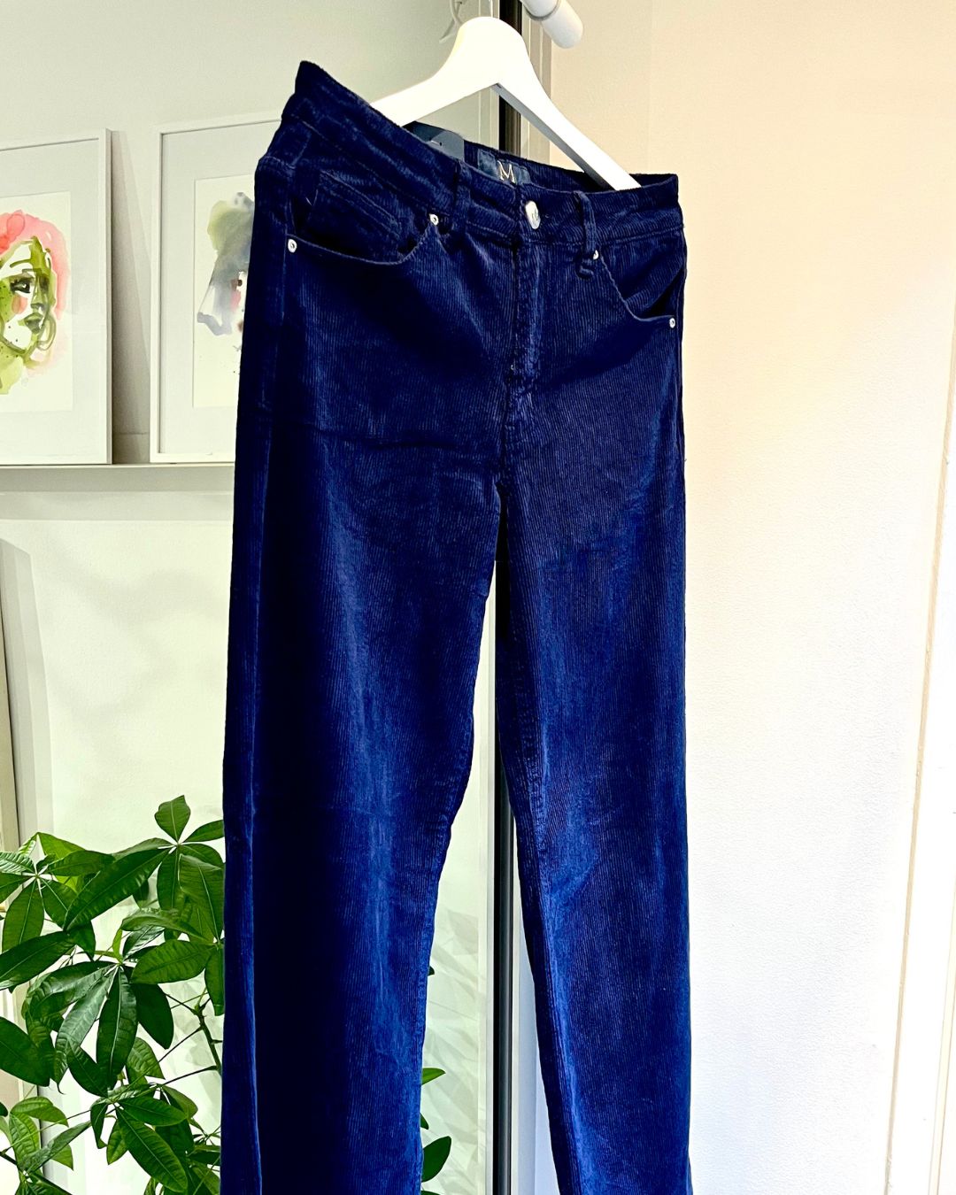 Fløjlsbukser med vide ben