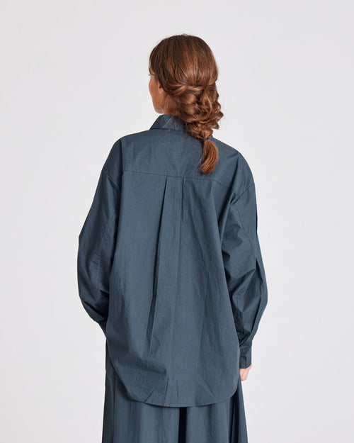 Astrid skjorte blue denim, GOTS