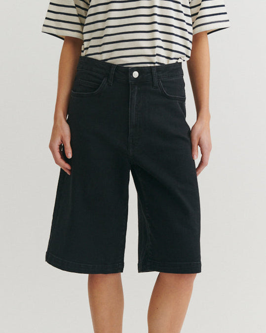 GOTS denim bermuda shorts Basic Apparel organic cotton